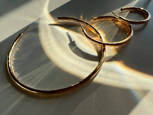 Monaco Hoops • Sterling Silver • XL