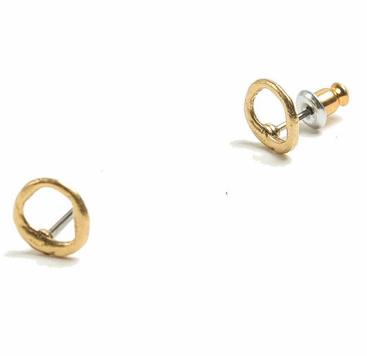 Tilly Doro Open Circle Studs Earrings Gold