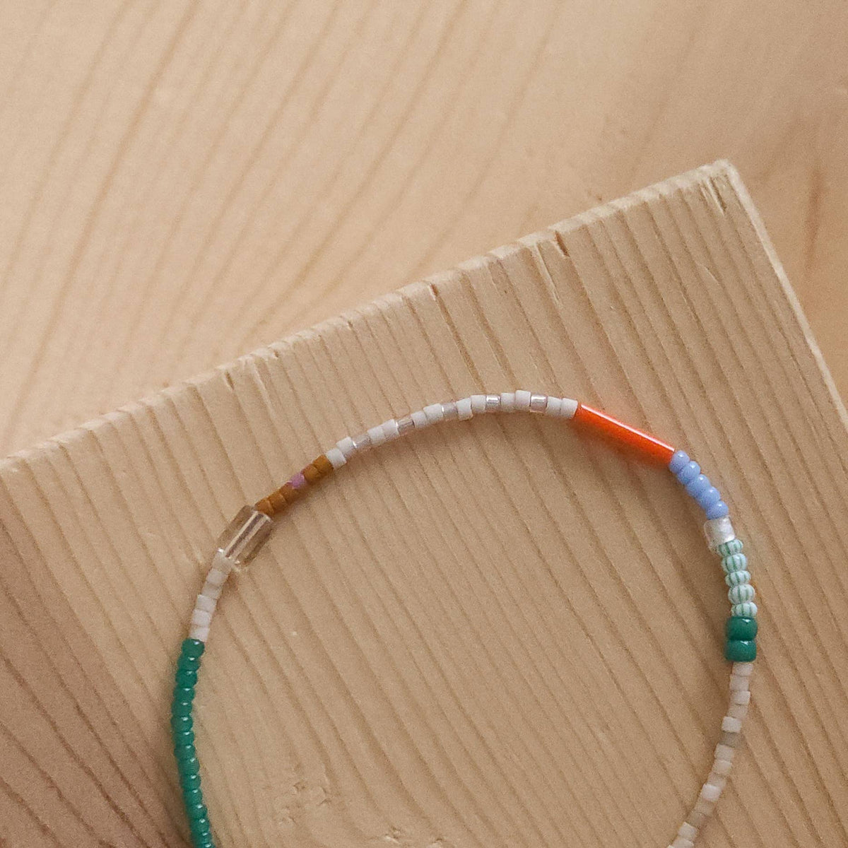Adjustable Beaded Bracelet No. 157 • MultiColored