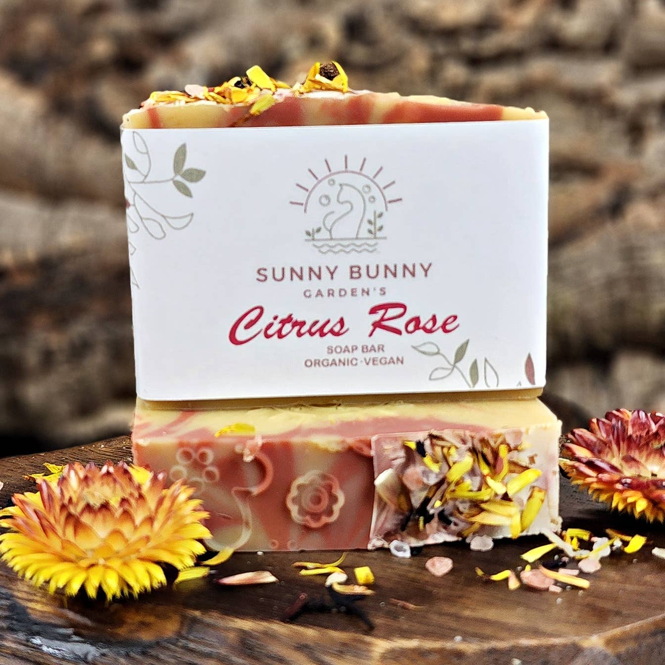 All Natural Rose Clay Soap, Citrus Rose Soap, Handmade Soap