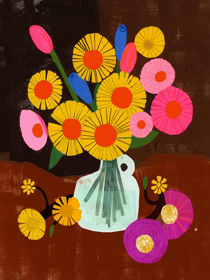 Anisa Makhoul • Art Print • Pink Bouquet