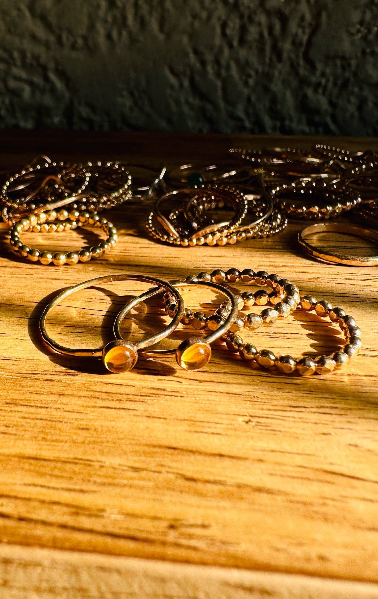 Gemstone Stacker Rings • 14k Gold Fill
