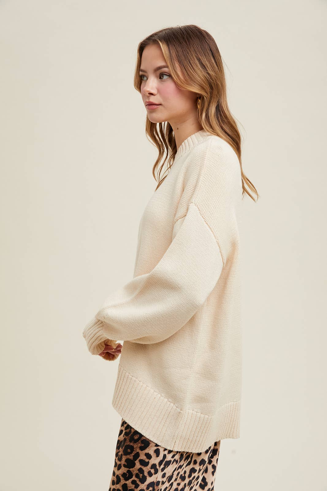 Classic Oversized Sweater • Cream