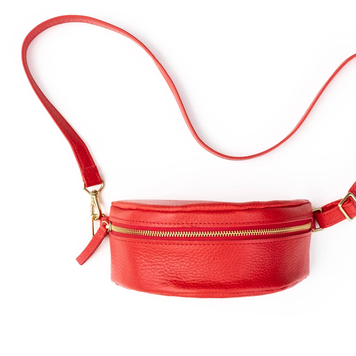 Primecut • Leather Bum Bag • Tomato Red