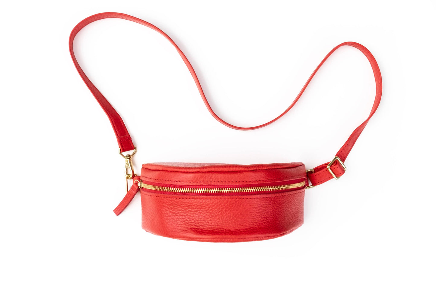 Primecut • Leather Bum Bag • Tomato Red