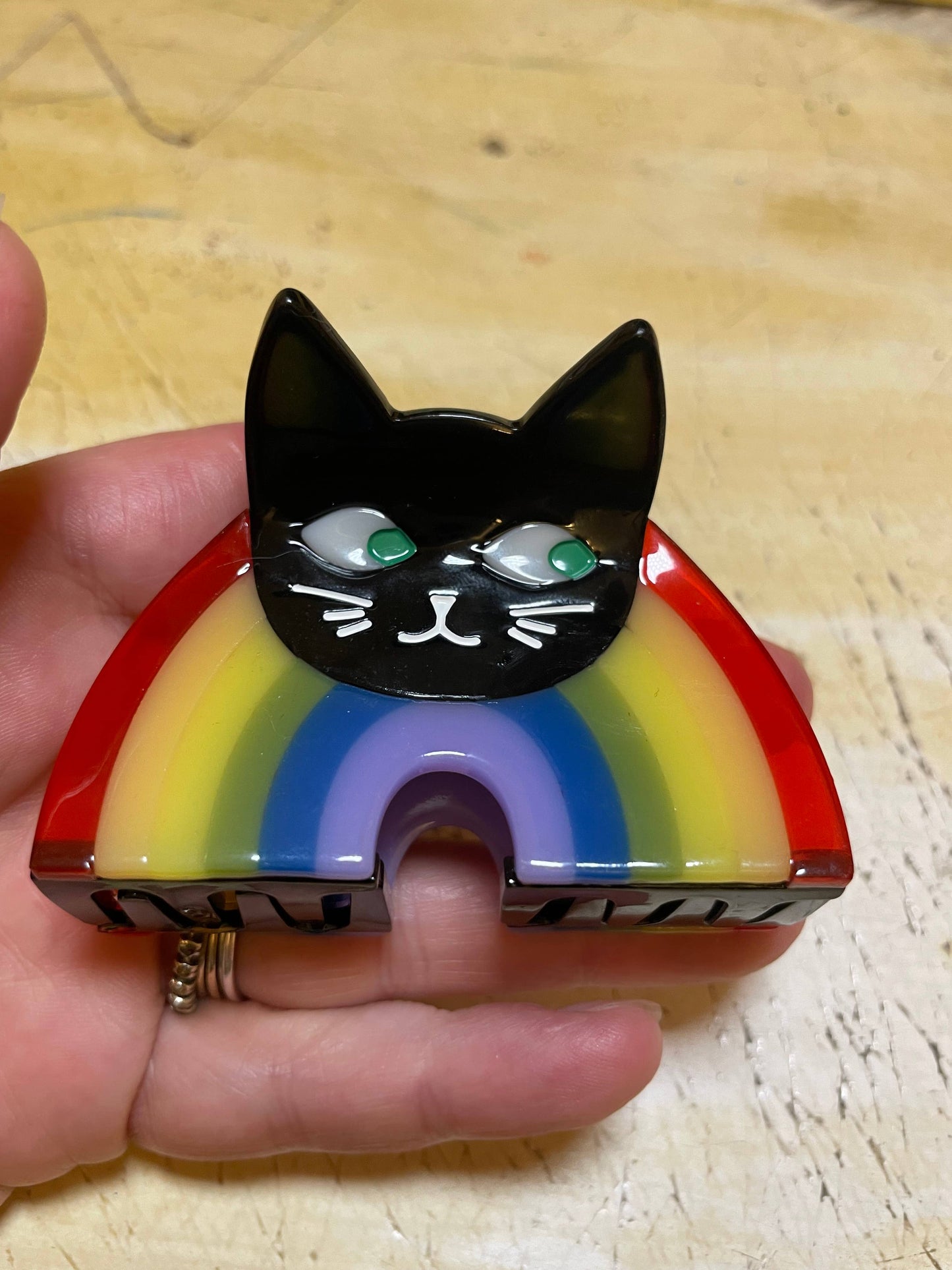 Rainbow Cat Hair Claw