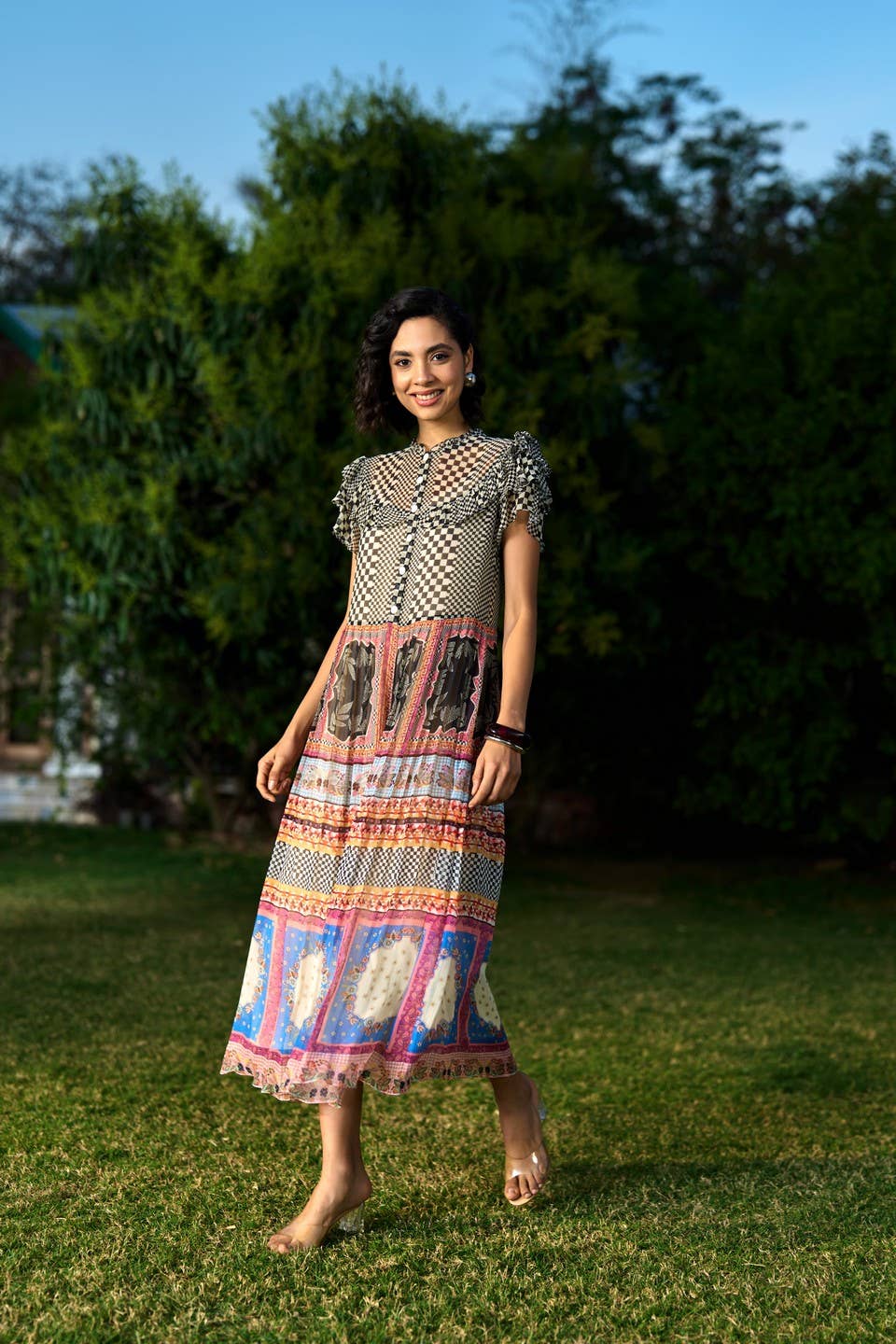 Verb By Pallavi Singhee • Lee Chiffon Dress • Multi