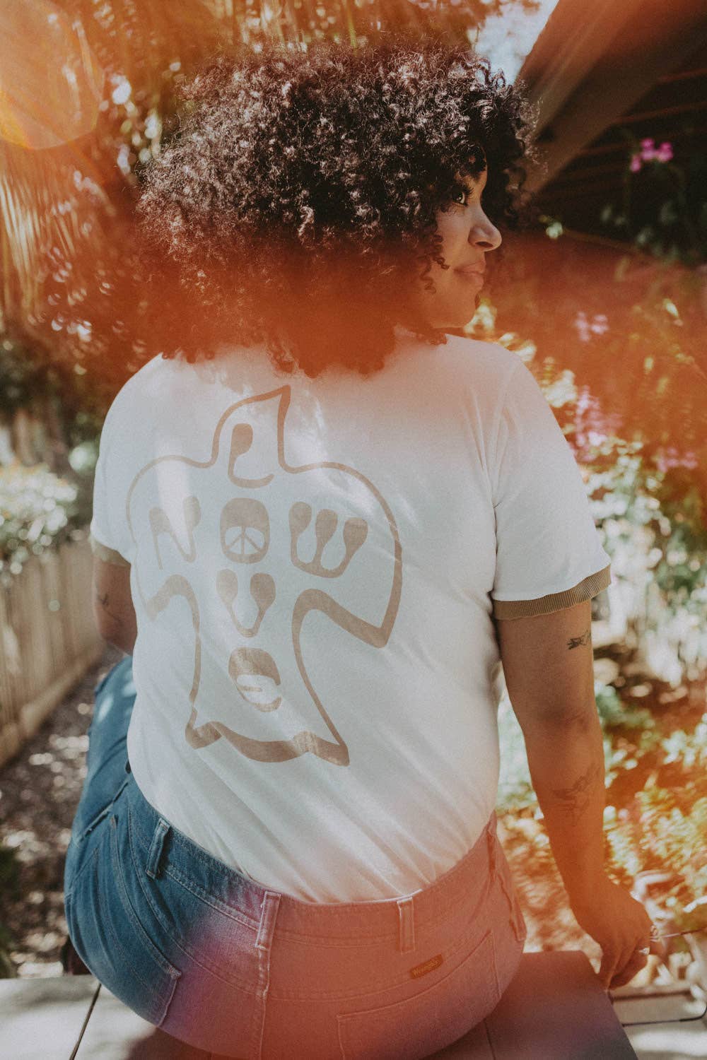 Love Now • Ringer Tee • White