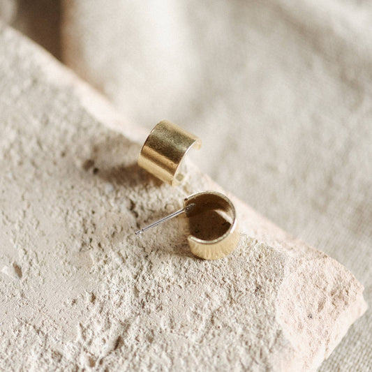 Common Form • Medium Buena Hoops • Brass