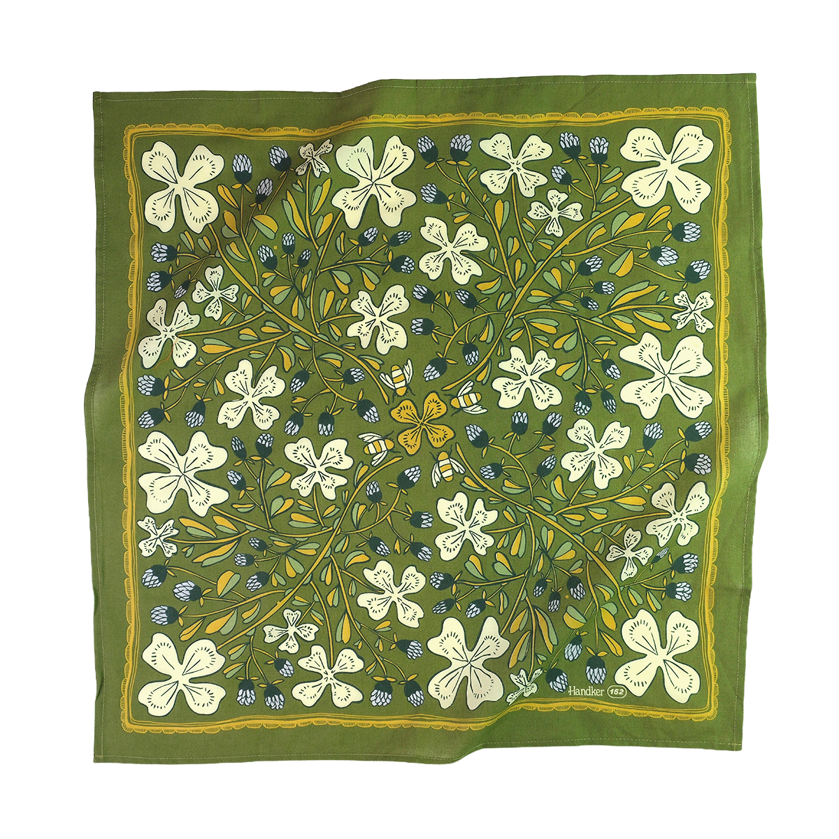 Cotton Bandana • No. 152 Josephine • Green Clover