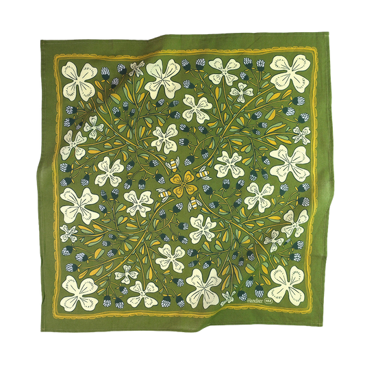 Cotton Bandana • No. 152 Josephine • Green Clover