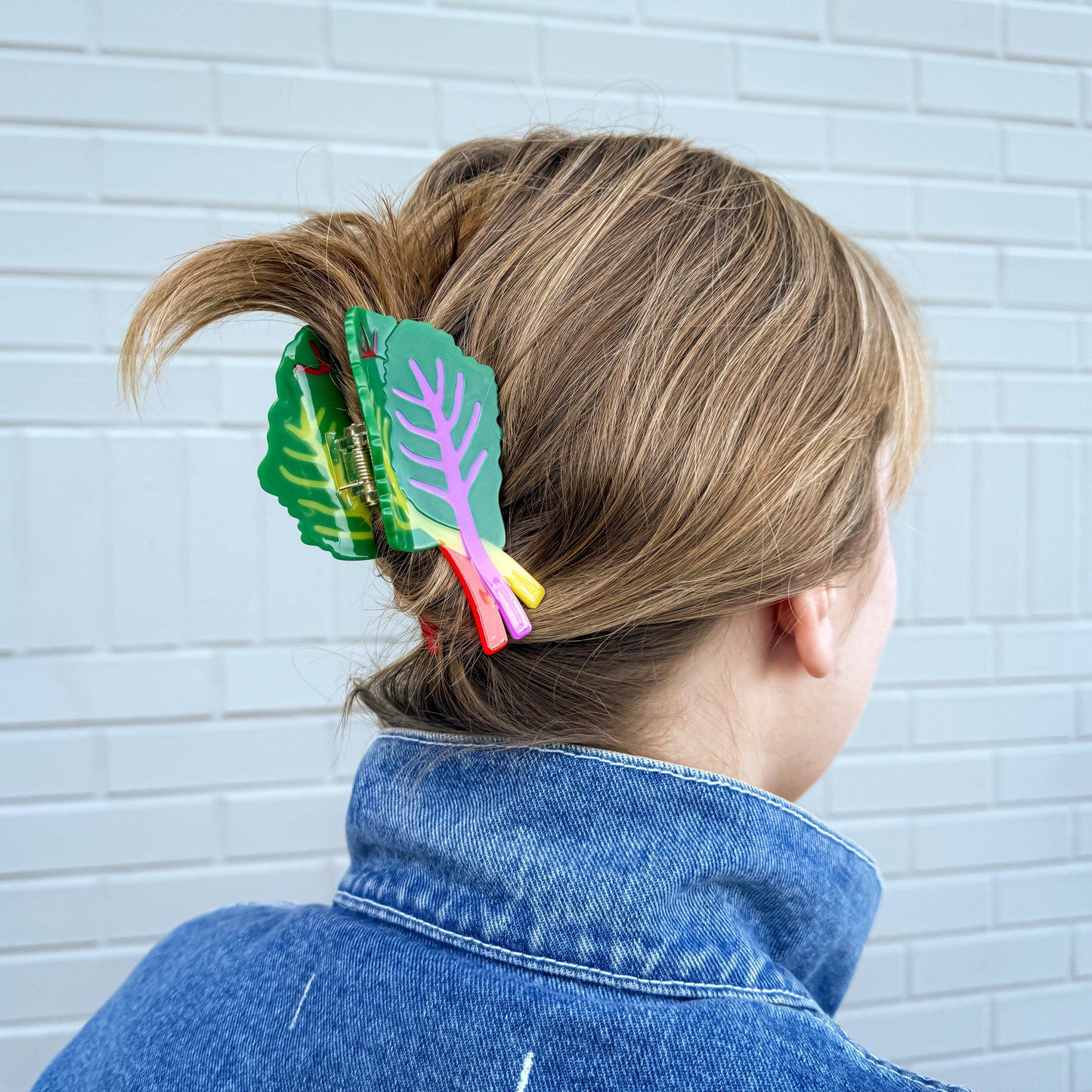 Jenny Lemons • Rainbow Chard Hair Claw