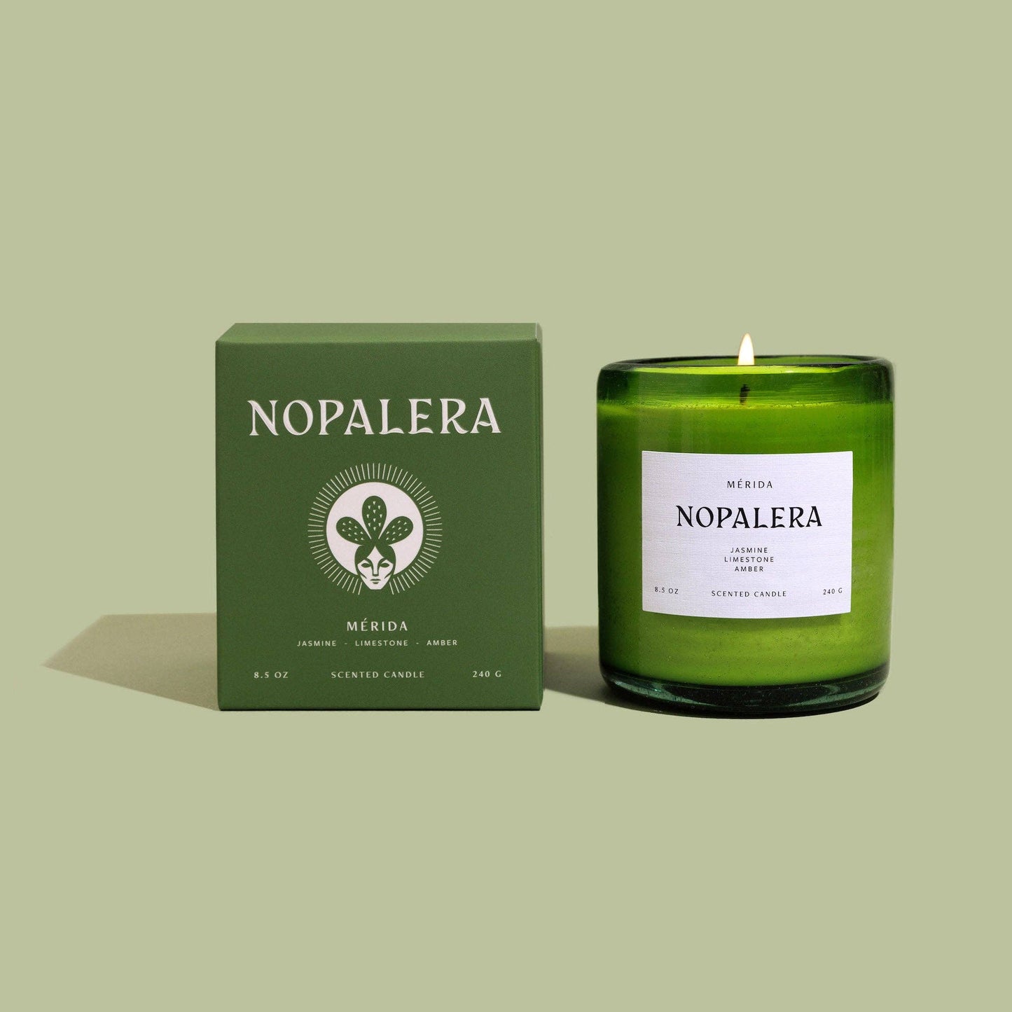 Nopalera • Merida Candle • Jasmine Limestone Amber