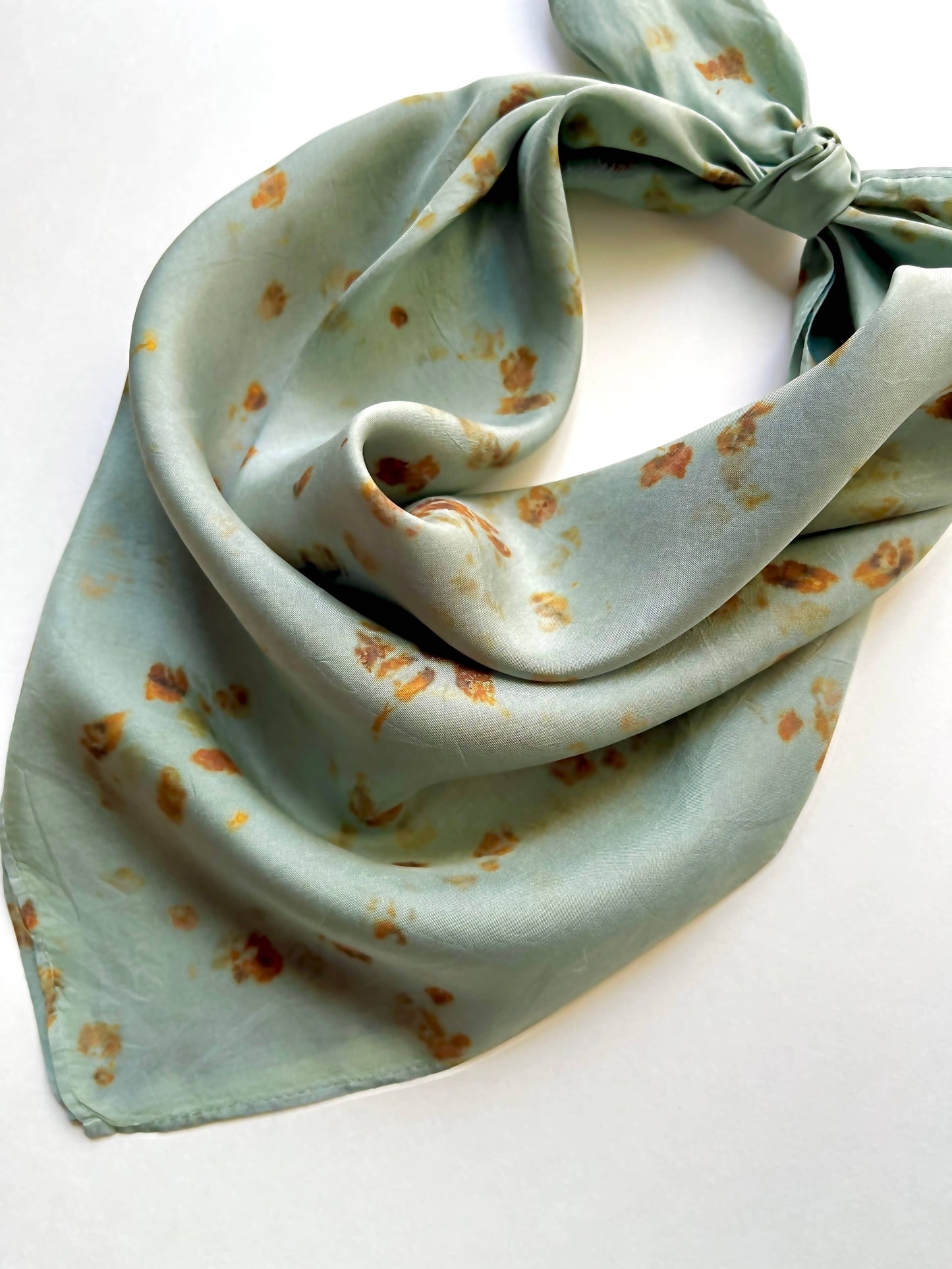 Vive Textiles uNaturally Dyed Silk Bandana Scarf • Moonpetal