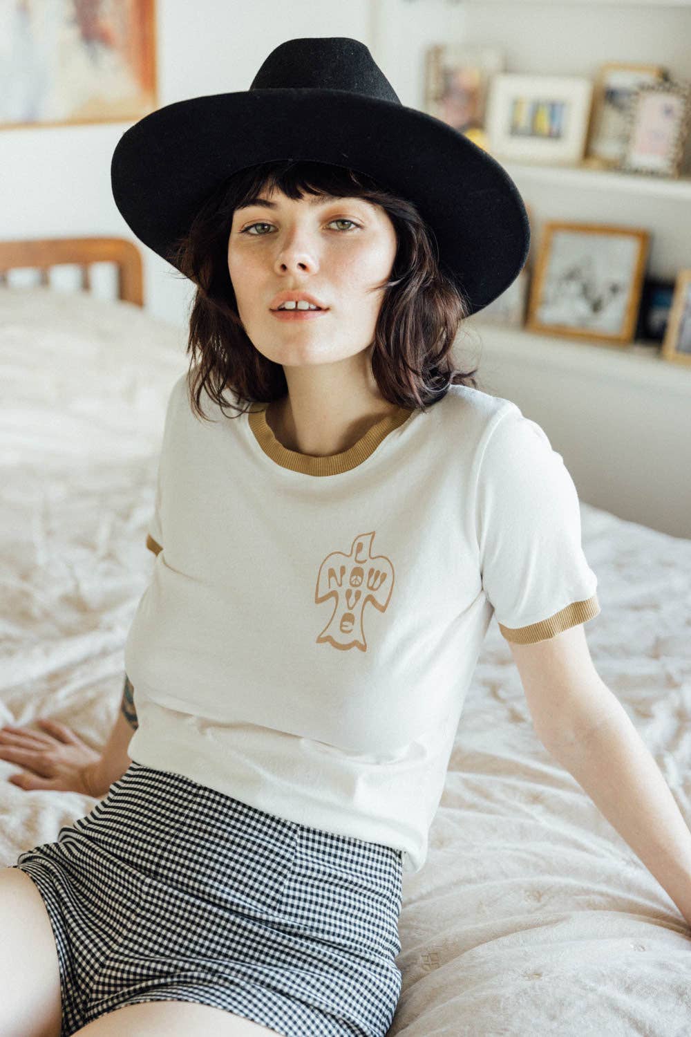 Love Now • Ringer Tee • White