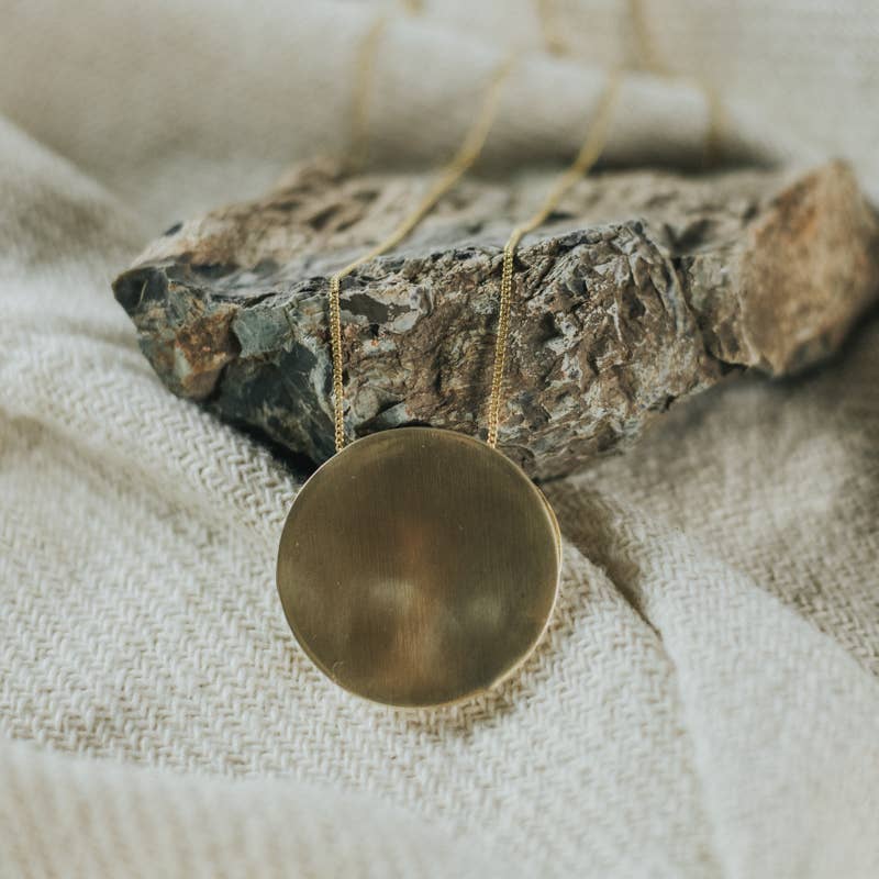 Common Form • Long Helios Necklace • Brass