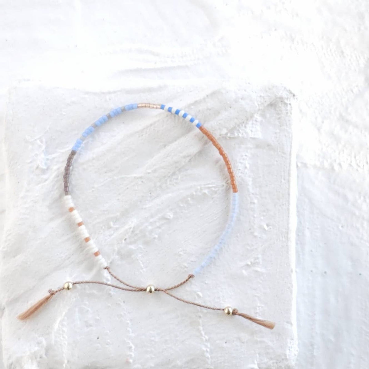 Adjustable Beaded Bracelet No. 114 • Multi-Color