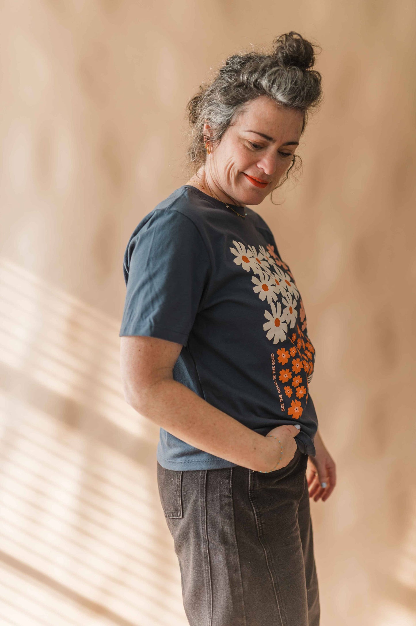 Cotton Tee • See the Good • Vintage Navy