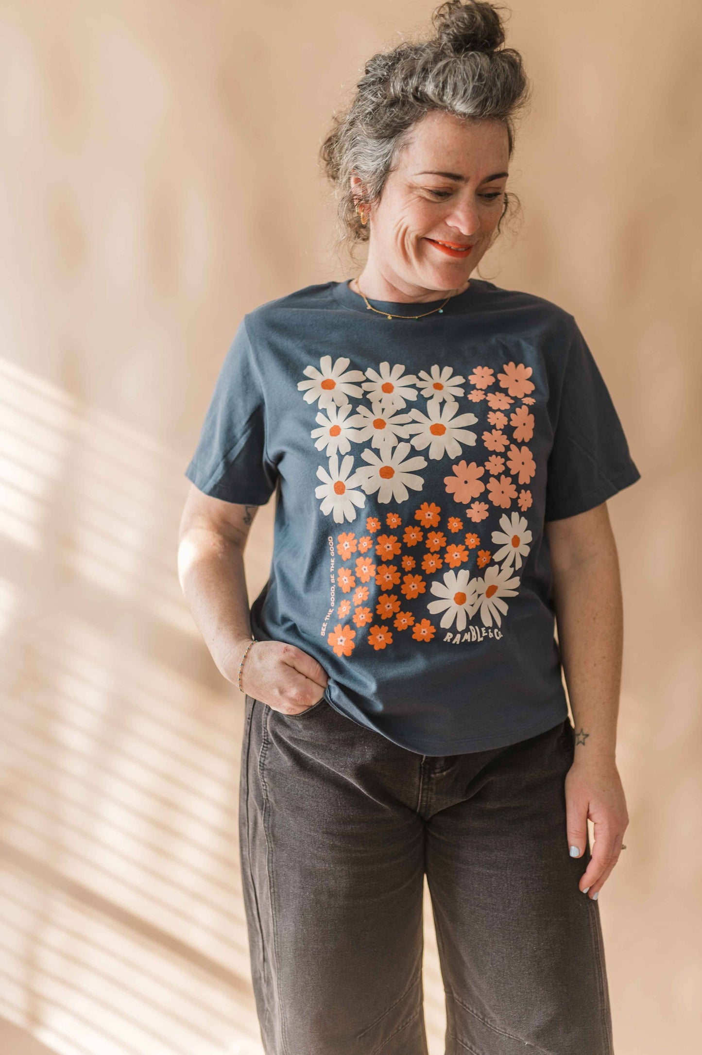 Cotton Tee • See the Good • Vintage Navy