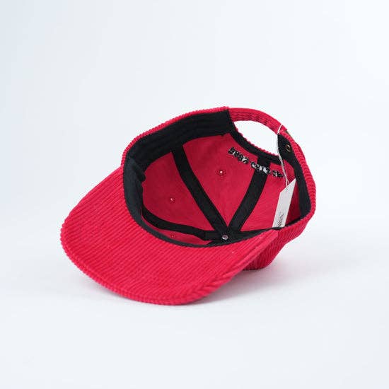 Catsicle Corduroy Adult Hat Red