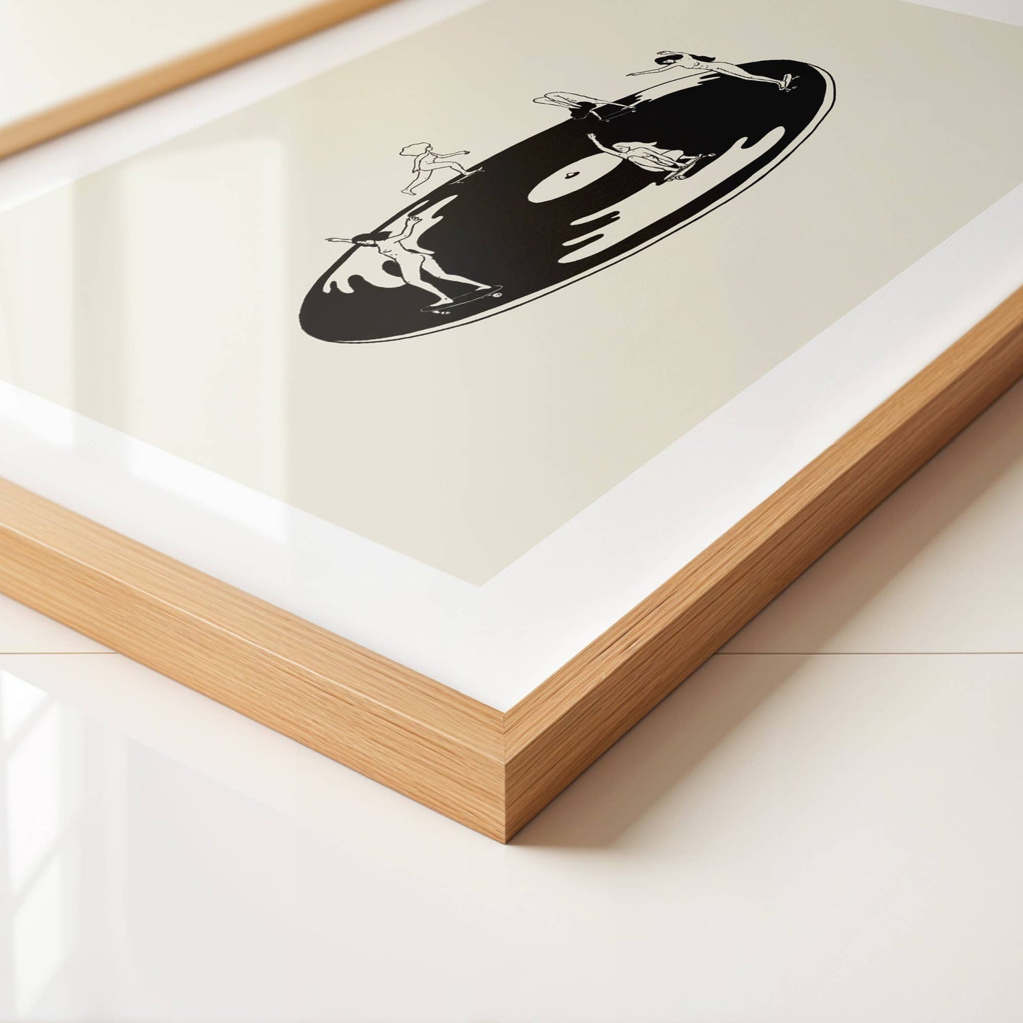 Skate Session on Vinyl Record • Art Print 11x14