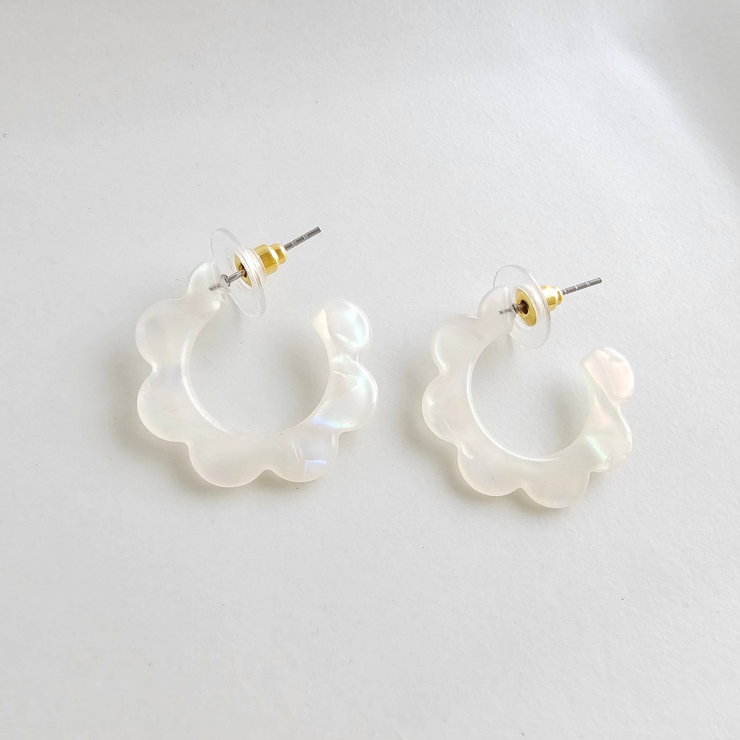 Flora Mini Hoops • Opalite