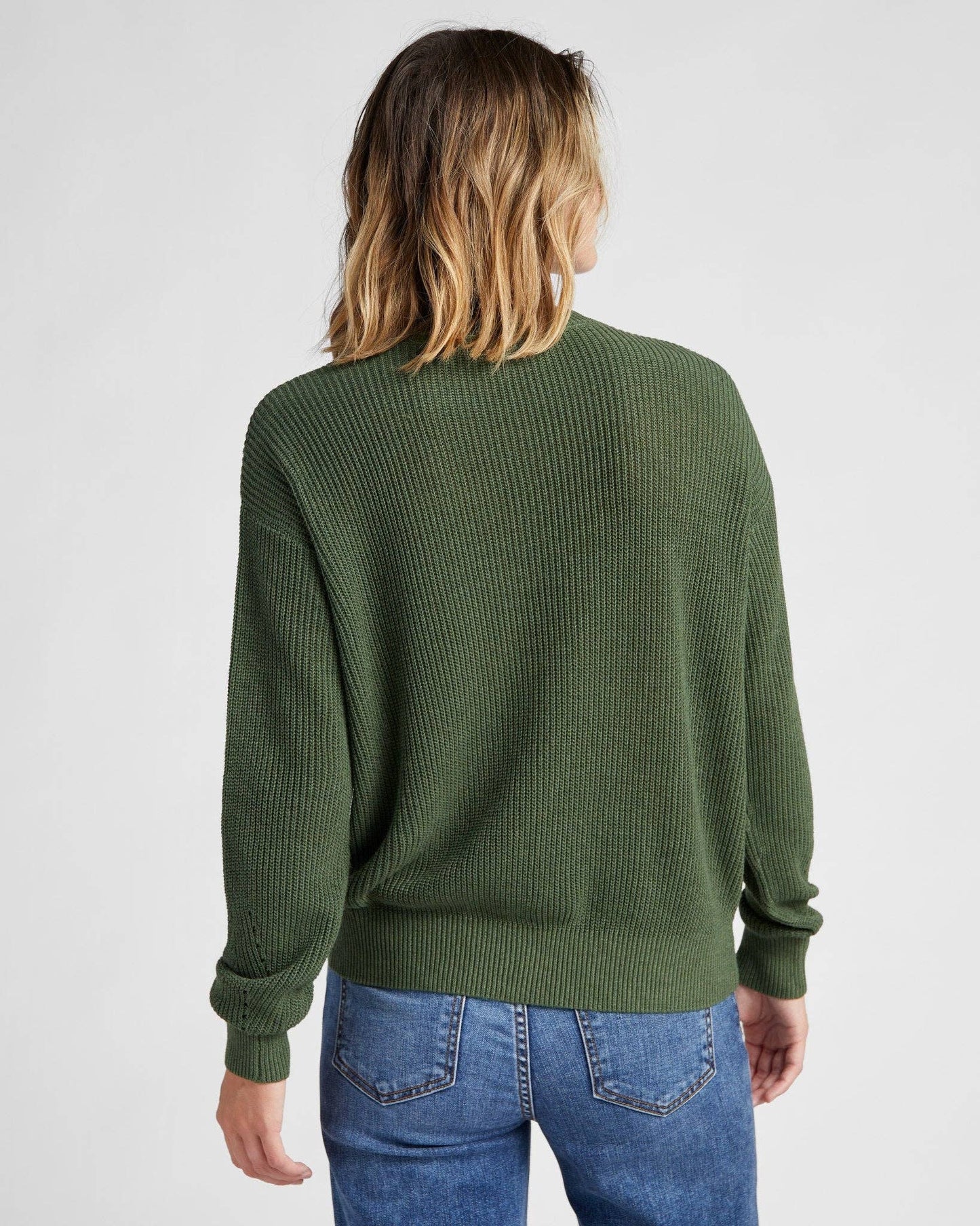 Coastal Crewneck Sweater • Olive Green