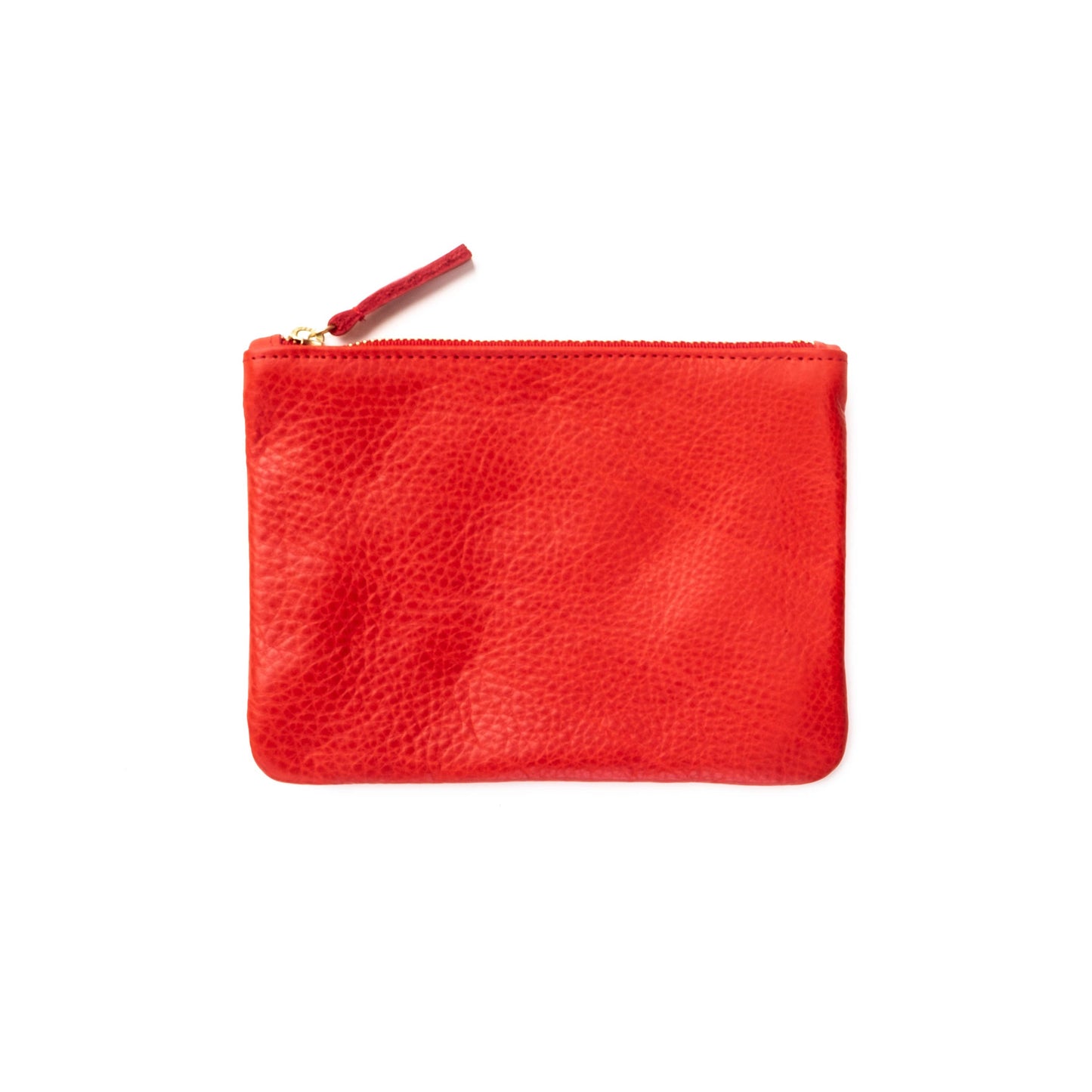 Primecut • Zipper Pouch • Tomato Red Leather