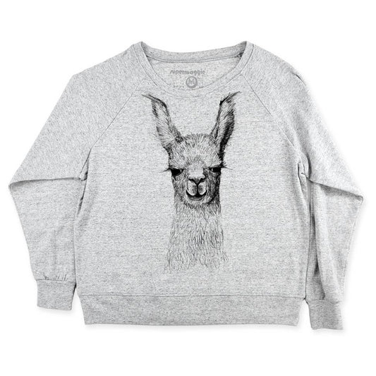 Super Maggie • Pia Tri Blend Pullover • Llama • Ash