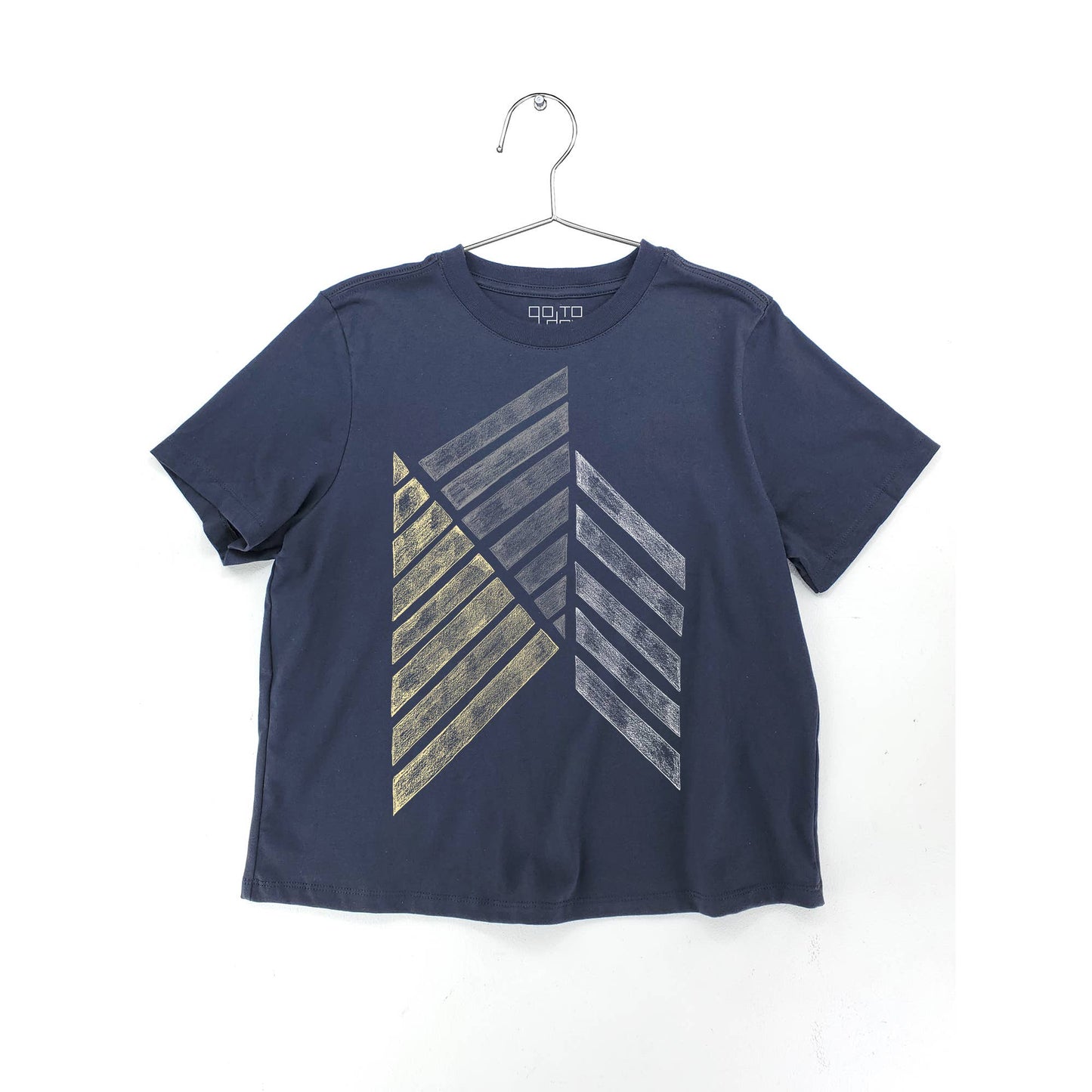 Go To Devil • Yayoi Heavyweight Tee • Triangles • Off Black