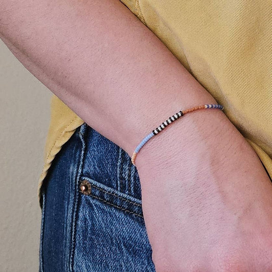 Adjustable Beaded Bracelet No. 151 • MultiColor
