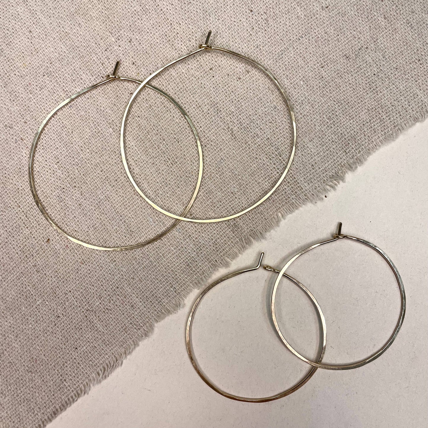 Circle Hoops • 14k Gold Fill • Choose Size