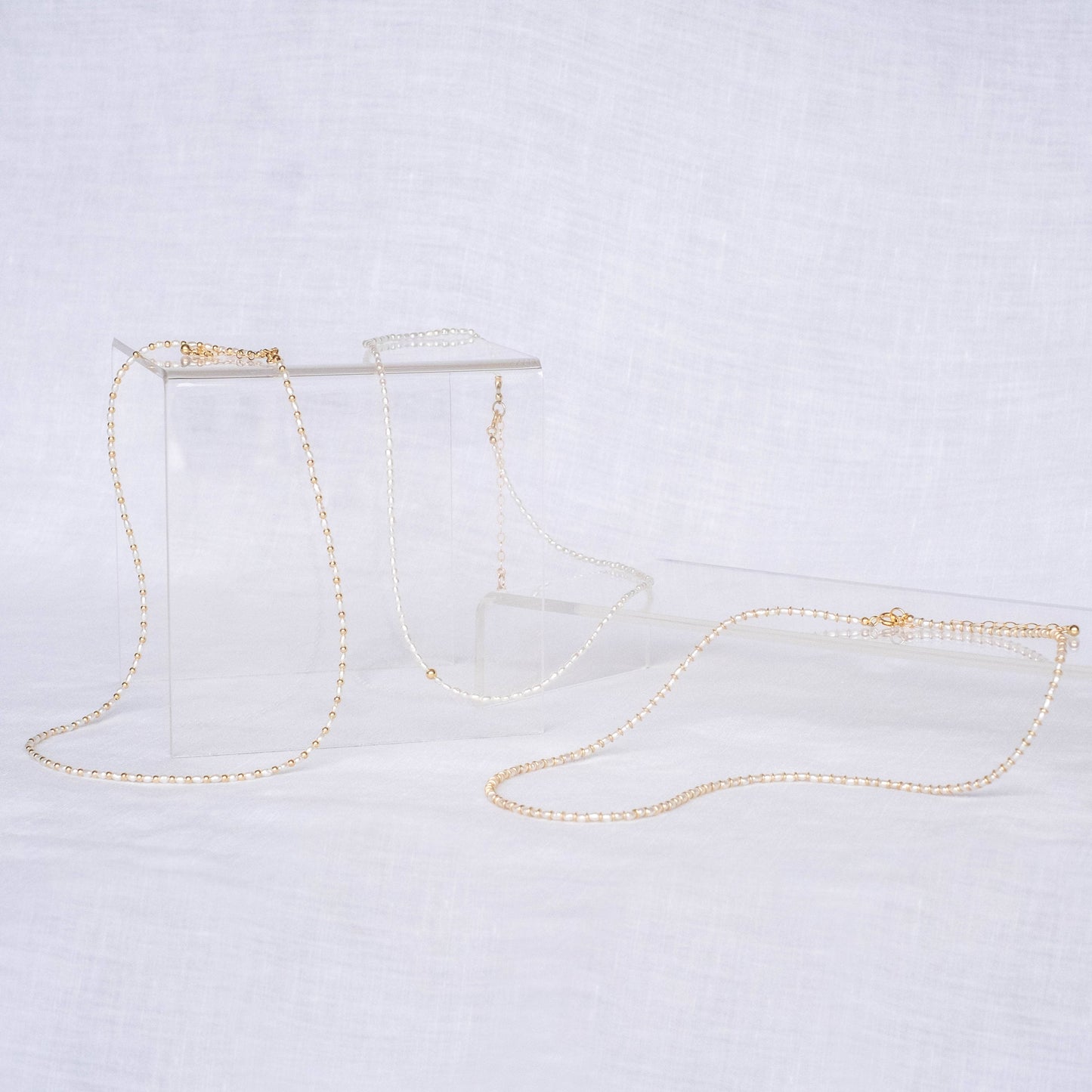 The Swell Life • Tiny Pearl Choker Necklace • 14K Gold Fill