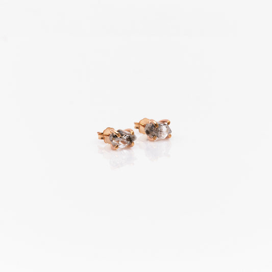 Herkimer Diamond Stud Earrings • Sterling Silver