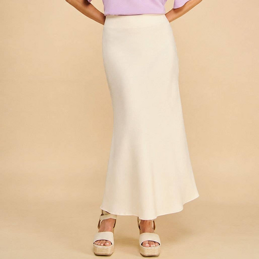 Satin Skirt • Champagne