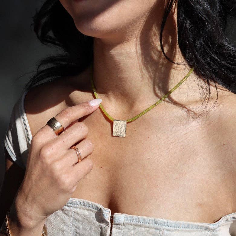 Hammered Dome Ring • 14k Gold Fill