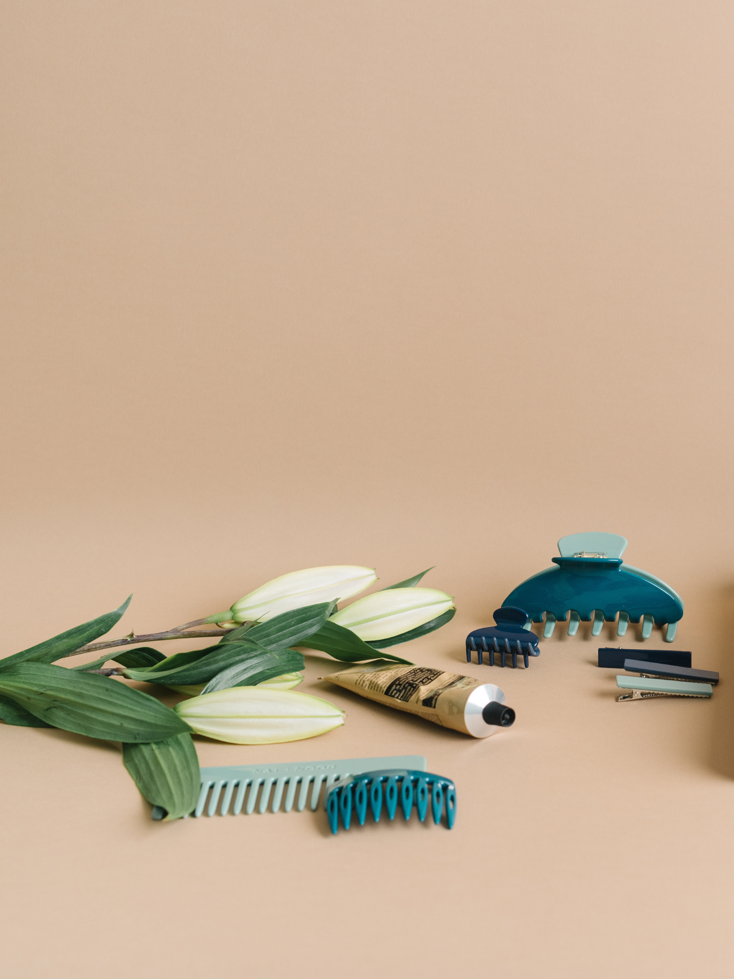 Nat + Noor • Small Hair Claw Clip • Two Tone Sea Blue