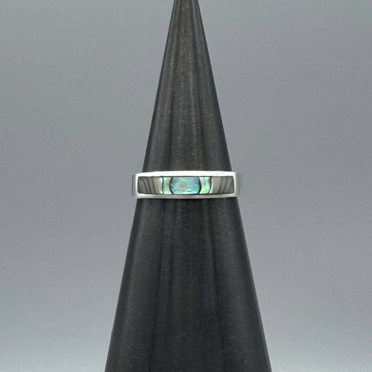 Abalone Inlay Ring • Sterling Silver