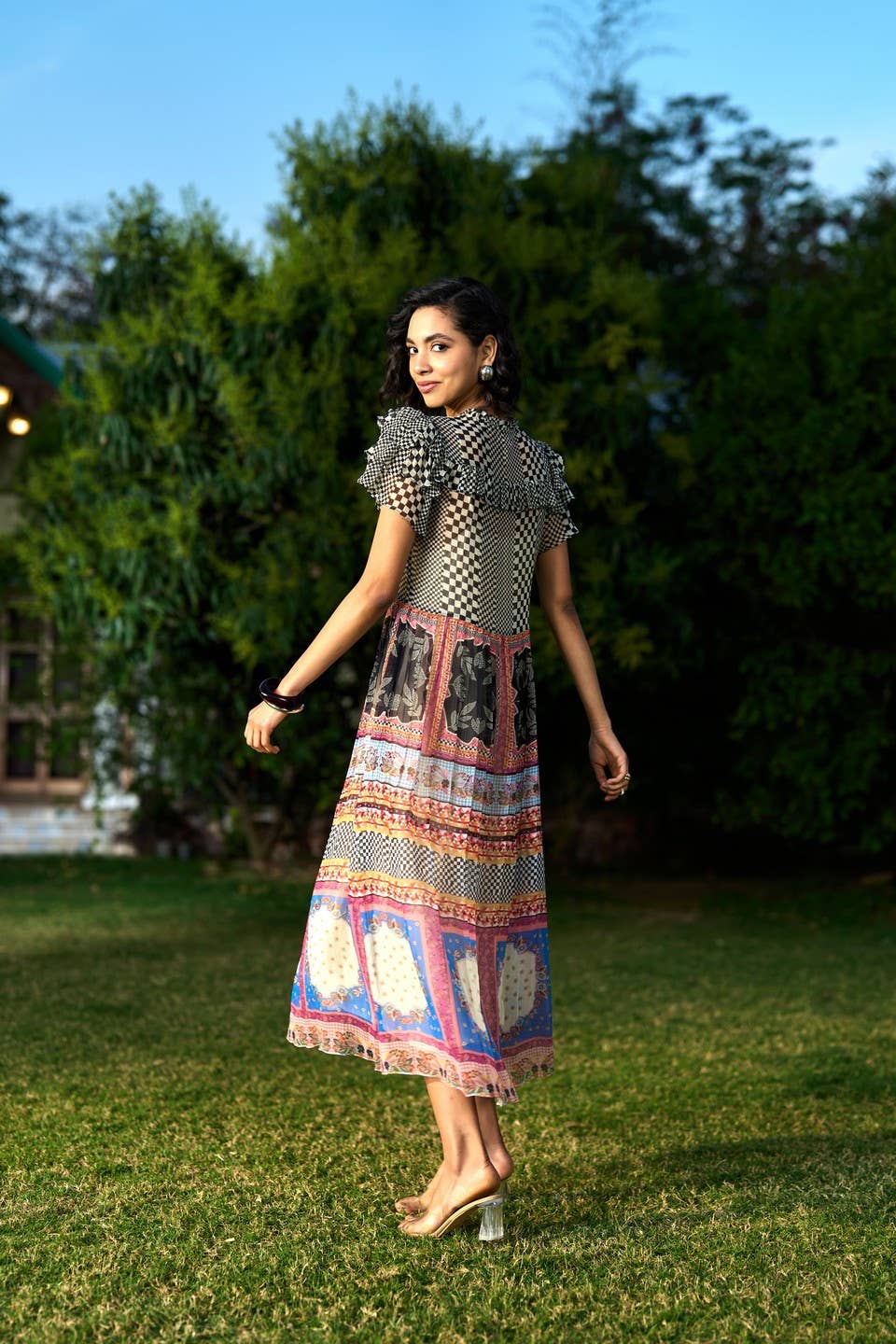 Verb By Pallavi Singhee • Lee Chiffon Dress • Multi