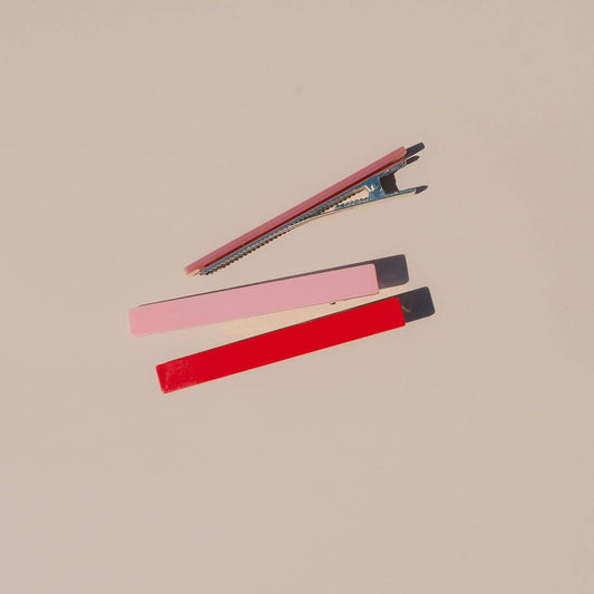 Nat + Noor • Evie Hair Clips • Rose