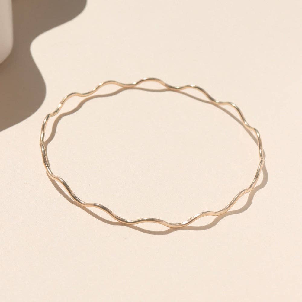 Dreamwave Bangle • 14k Gold Fill
