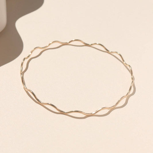 Dreamwave Bangle • 14k Gold Fill