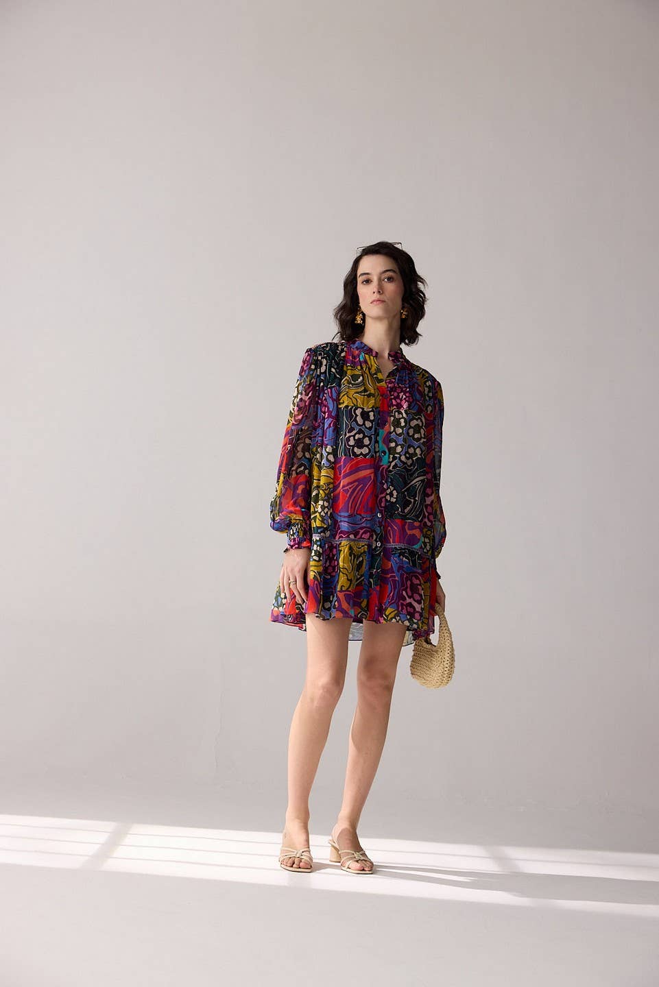 Verb By Pallavi Singhee • Violeta Long Sleeve Mini Dress • Multi