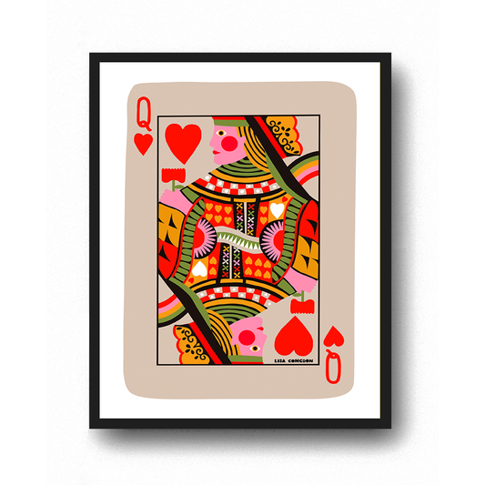 Lisa Congdon • Queen of Hearts • Art Print 8.5" x 11"