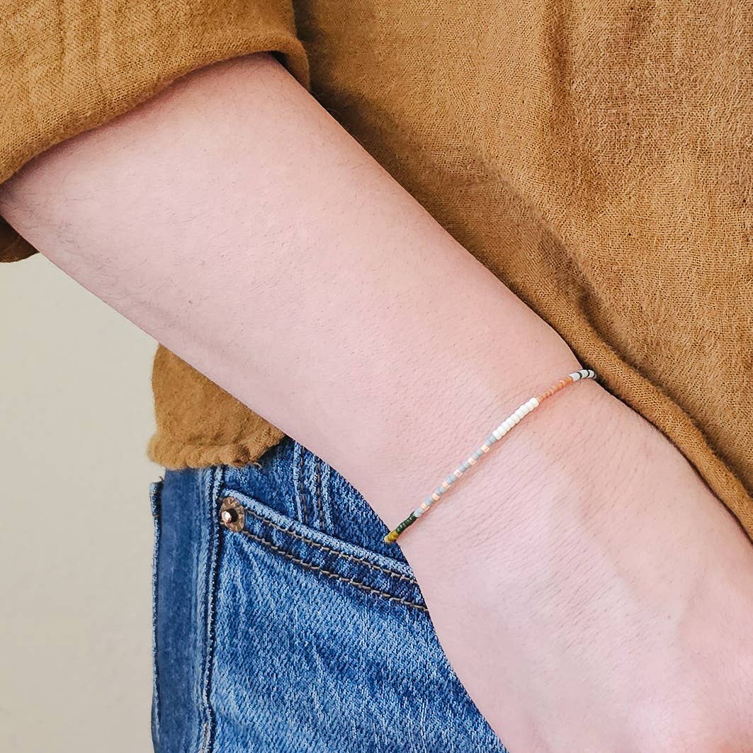 Adjustable Beaded Bracelet No. 113 • Multi-Color