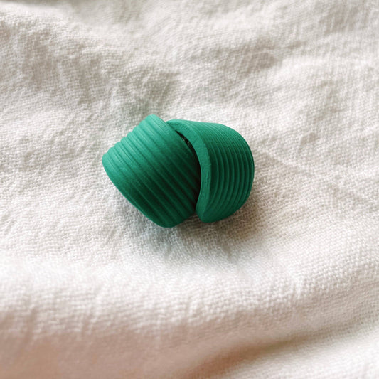 Meadow & Mae • Huggies Statement Earrings • Emerald Green