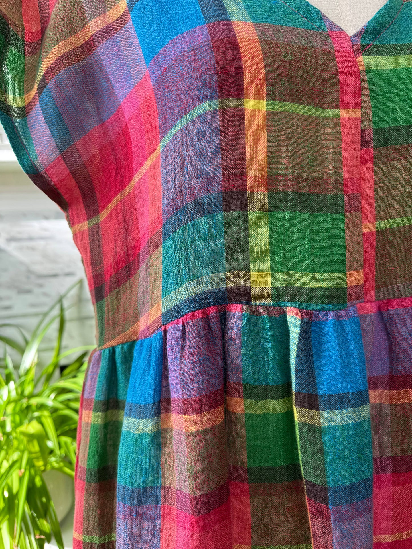 Joolee • Neon Multi Linen Dress