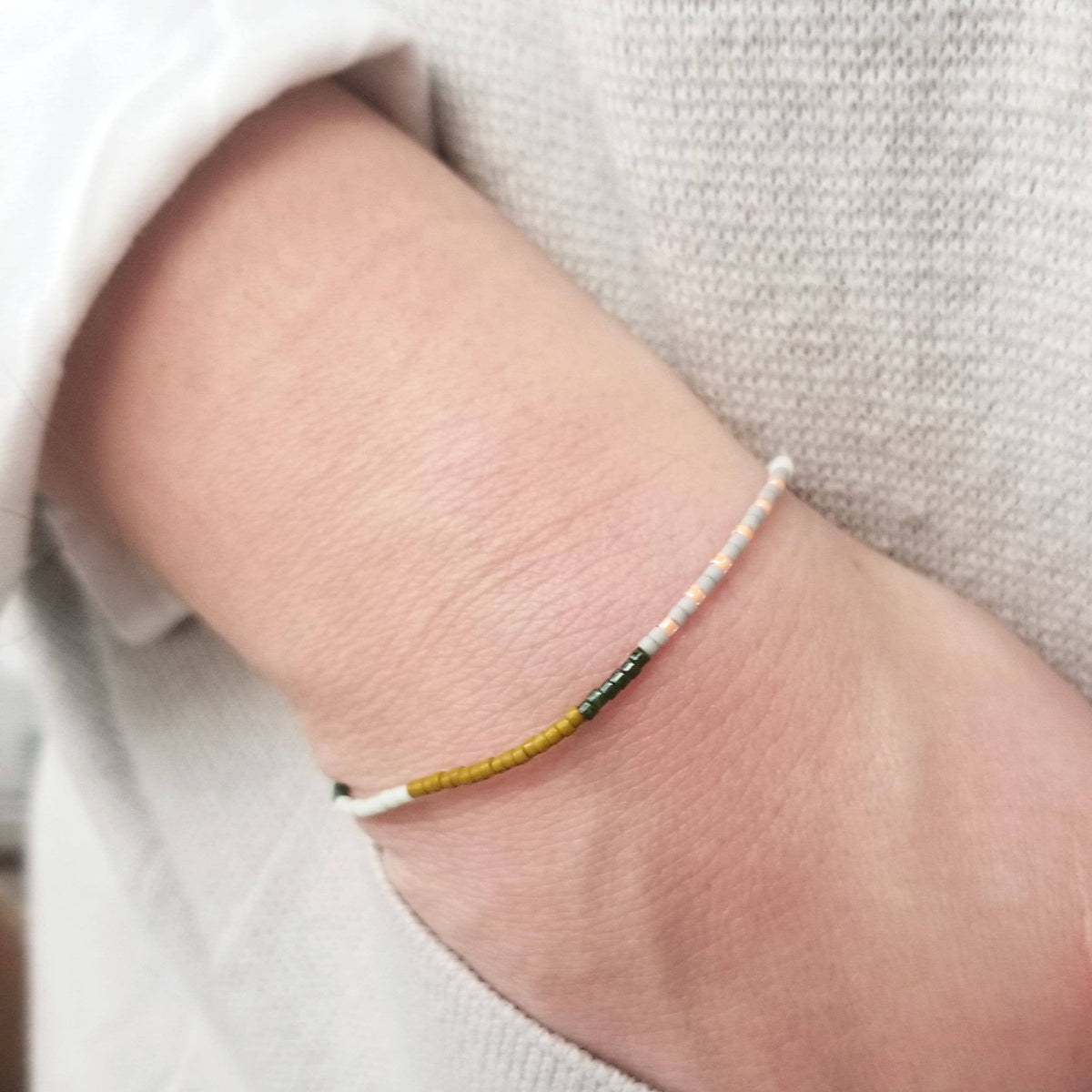 Adjustable Beaded Bracelet No. 113 • Multi-Color