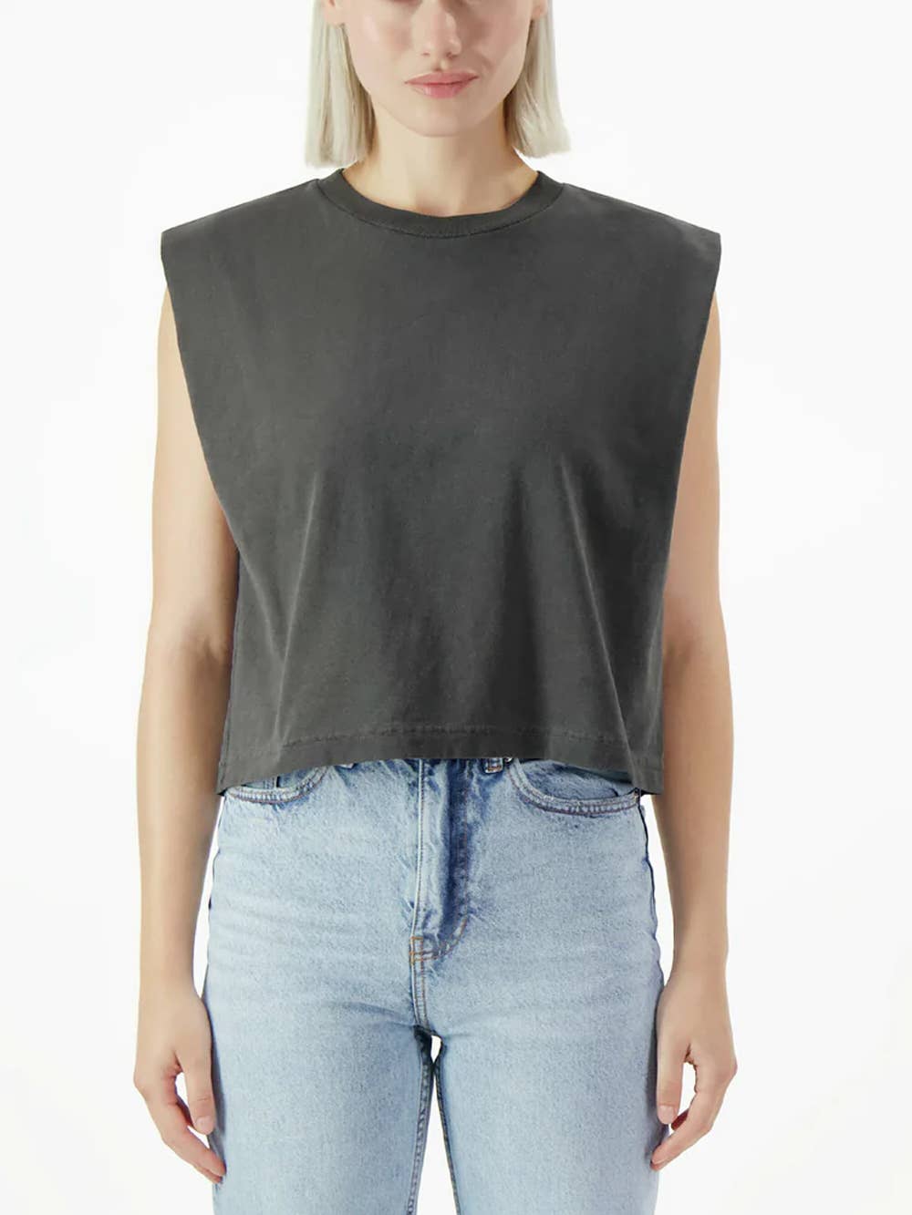 Double S Curve • Muscle Tee • Off White