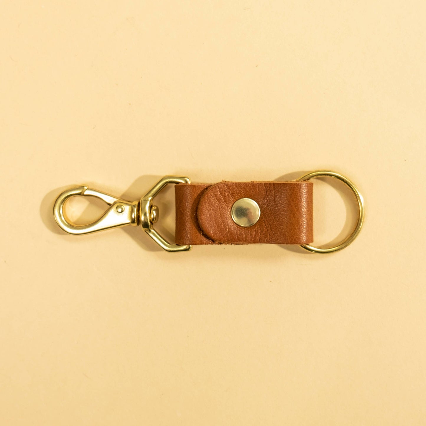 Leather Keychain Hook • Pick Your Color